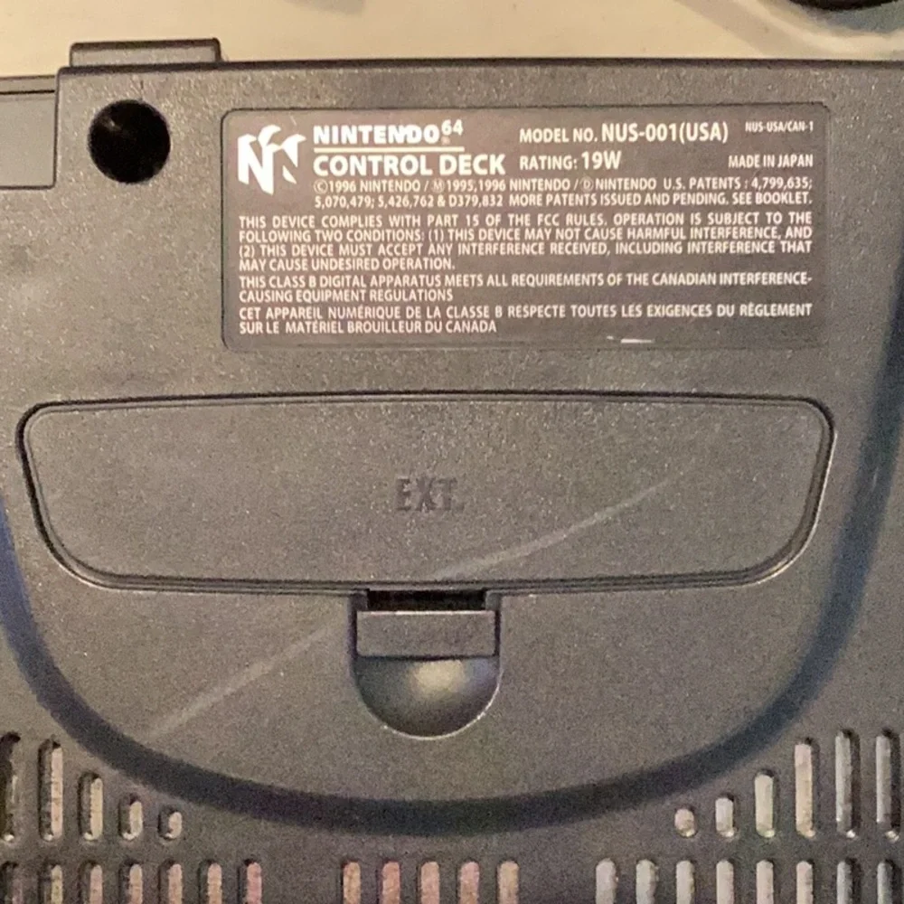 Nintendo 64 Console & N64 Controller Original Black OEM Authentic - Picture 7 of 15